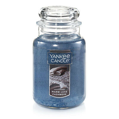 ☆☆WARM LUXE CASHMERE☆LARGE YANKEE CANDLE JAR 22 OUNCE☆FREE FAST SHIPPING
