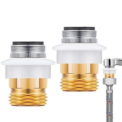 2 Pcs Dishwasher Snap Coupling Adapters, Faucet Adapter for Portable Washer