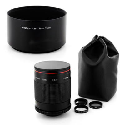 Albinar 500MM Telephoto F8.0 lens for Canon T6s T6i T5i T4i T5 T3 T3i T2i 1Dx 6D