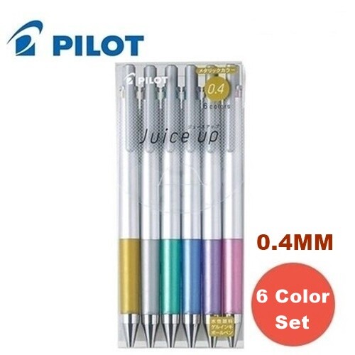 Pilot Ljp 1s4 M S6 Metallic Juice Up Gel Pen 0 4mm 6 Color Set Ebay