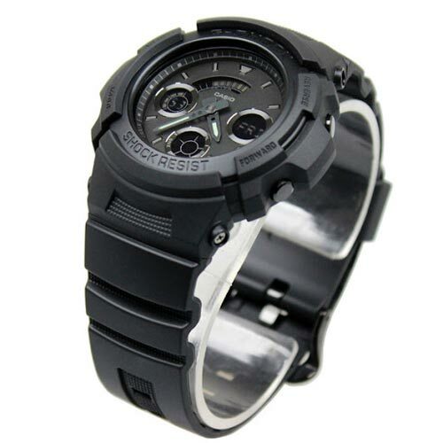 Casio G-Shock Mens Watch AW591BB-1A AW-591BB-1ADR Digital-Analogue Black 4549526126345 | eBay