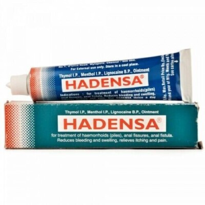 Hadensa Ointment 40gm For Hemorrhoids Dry Skin Skin Itching Free Shipping