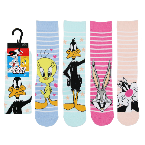 Ladies Official Looney Tunes Socks – 1 Pack, UK Sizes 4-8, Officially Licensed