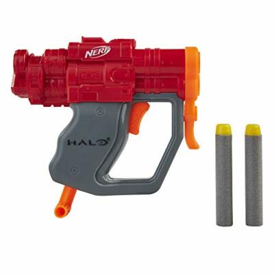 NERF MicroShots Halo SPNKr -- Mini Dart-Firing Blaster and 2 Darts -- Collect...