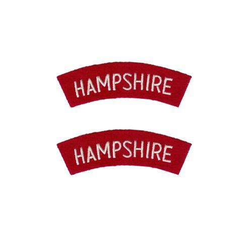 Arm?E Britannique R?Giment De Hampshire ?Paule Titre Flashes Ww2 Repro Bras