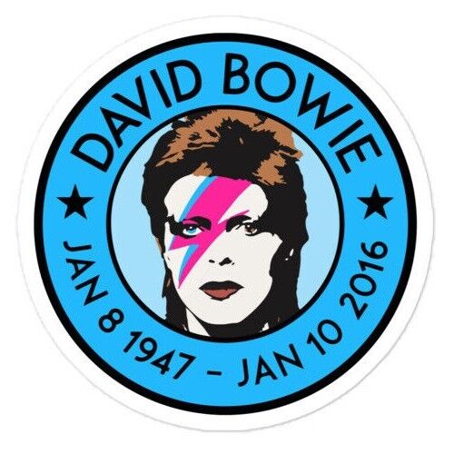 David Bowie Memorial Tribute Sticker