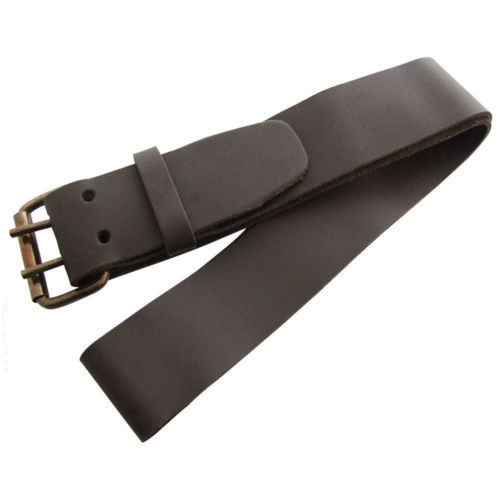 John Lawrence Sullivan Leather Belt Black Grained Men's Used