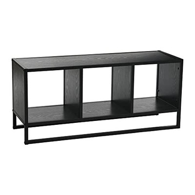 Coffee Table With Square Cube Storage Compartments Bl