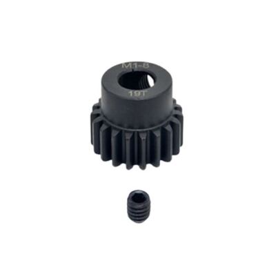SpeedTek RC Heavy Duty Hardened Steel Mod 1 Pinion Gear (8mm Bore)-19T