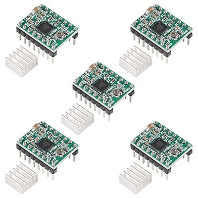 5pcs A4988 Stepstick Stepper Motor Driver Module + Heat Sink For 3d Printer Repr