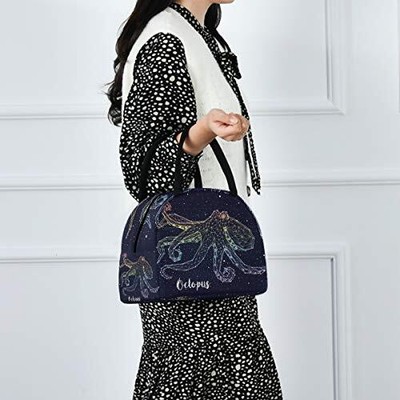 Lunch Bag Octopus Constellation Insulated Lunch Box Cooler Bag Tote Bag for W...