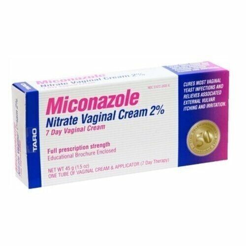 Miconazole Nitrate Vaginal Cream 2% 7 Day Treatment Yeast Infection Relief 1.5oz