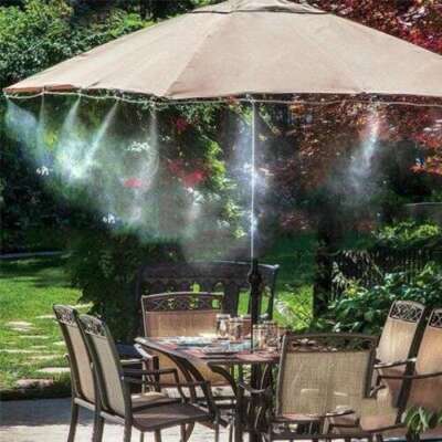 20FT Water Mister Mist Nozzles Misting Cooling System Outdoor Patio Fan Cooler