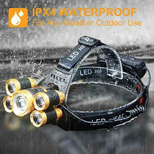 Waterproof Head Lamp Military Headlight AAA 14 LED Headlamp 4 Modes Flashlight