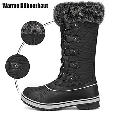 MISHANSHA MISHANSHA SCHNEESTIEFEL DAMEN WARM GEFÜTTERT WINTERSTIEFEL WASSERDICHT RUTSCH...