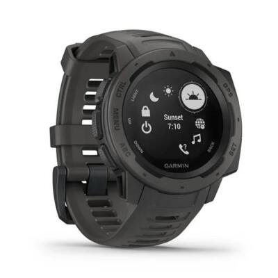 Garmin Instinct HRM GPS escabroso Multideporte Militar reloj inteligente Grafito