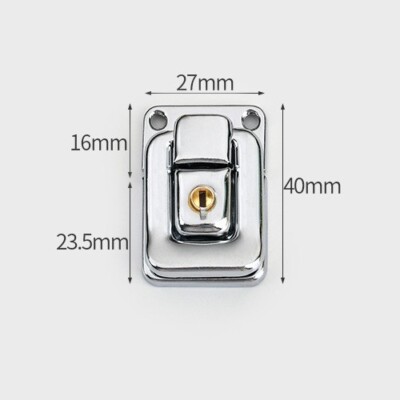 Toolbox Jewelry Box Toggle Latches Catch Hasp Lock Silver Tone Keys