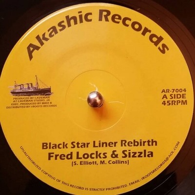FRED LOCKS & SIZZLA Black Star Liner Rebirth 7'' NEW VINYL Akashic 