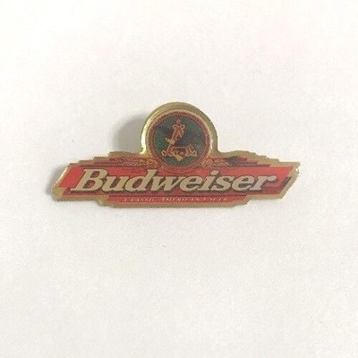 BUDWEISER CLASSIC AMERICAN LAGER PIN~LAPEL~TIE TAC~HAT PIN VINTAGE