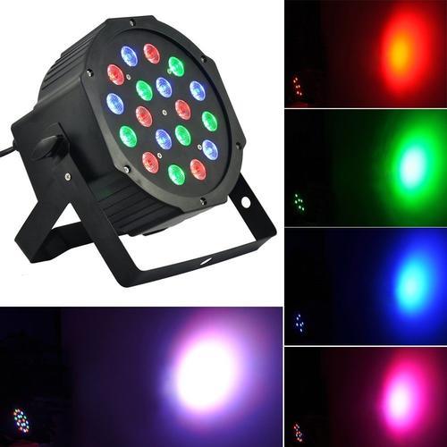 Faro 18 Led Rgb Proiettore Par Strobo Disco Faretto 18w Sensore Sonoro Linq