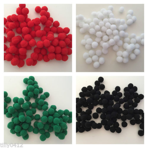 Trimits Pompons Weiß, 50 Mm – 25 Stück, Für Bastelprojekte, Karten & Weihnachtsdekoration