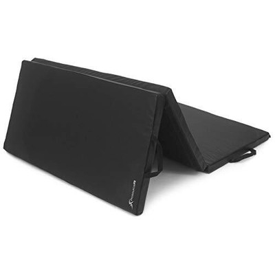 ProSource Tri-Fold Folding Thick Exercise Mat 6 x4  with Carrying Handles for...