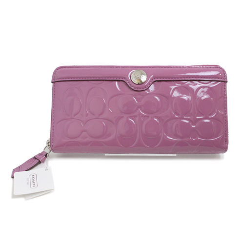 小物 COACH Patent Chain Wallet Burgundy COACH Patent Chain Wallet Burgundy | eBay