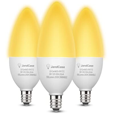 Yellow E12 Candelabra Light Bulbs Dimmable E12 Yellow