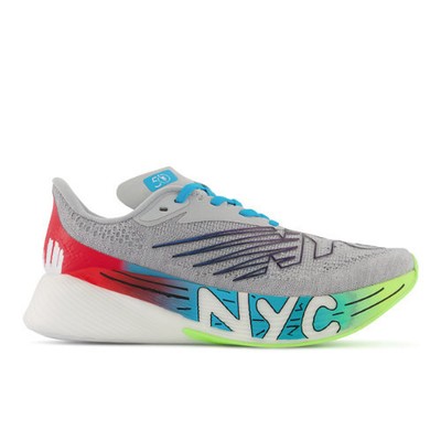 

Женские кроссовки New Balance NYC Marathon Edition FuelCell RC Elite v2, Grey/red/yellow/blue