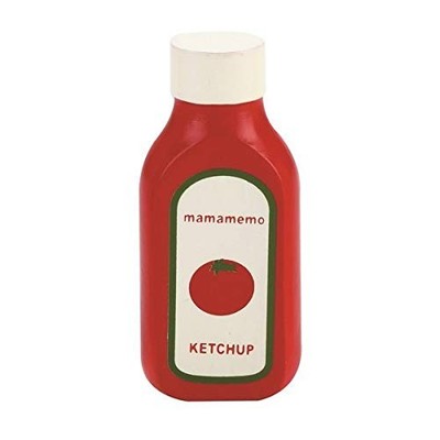 MaMaMeMo Bottle of ketchup wood 10 cm red (Importación USA)