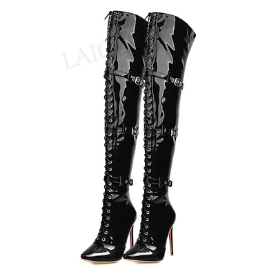 Wide calf thigh high boots store plus size