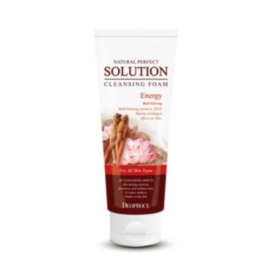 Deoproce Natural Perfect Solution Cleansing Foam Red Ginseng 170g -FREE SHIPPING