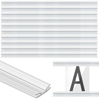 10 Pcs 90 Inch Track for Flexible Plastic Sign Letters Clear Plastic Letter B...