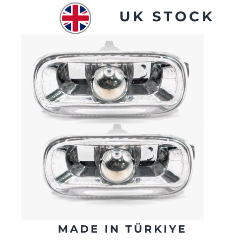 2X AUDI A3 A4 A6 WING SIDE TURN SIGNAL INDICATORS CLEAR RIGHT OR LEFT 8E0949127