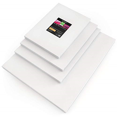 Arteza Painting Canvas Panels Multi Pack, 9x12