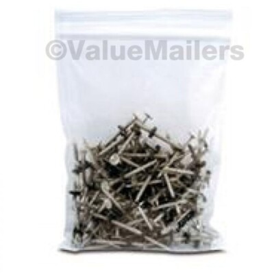 Clear Reclosable Seal Top Zip Bag Plastic Packing Packaging Poly Lock Bags 2 Mil