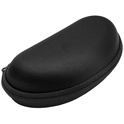 Custodia Astuccio Guscio Porta Occhiali Da Sole Semirigido Con Zip Nero hac
