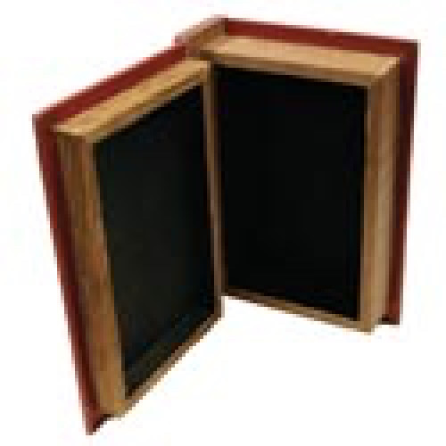 BEAR HIDE A BOOK Hard Covered Book Antique Looking Picture Hollowed Cabin Decor