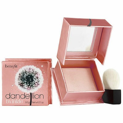 Benefit Dandelion Twinkle Nude Pink Powder Highlighter Luminizer w/ Brush New 3g