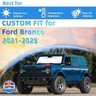 Windshield Sunshade Compatible with Ford Bronco 2021 2022 2023 2024 2025 (Not for Bronco Sport) Accessories Sun Shade Visor Shield Protector