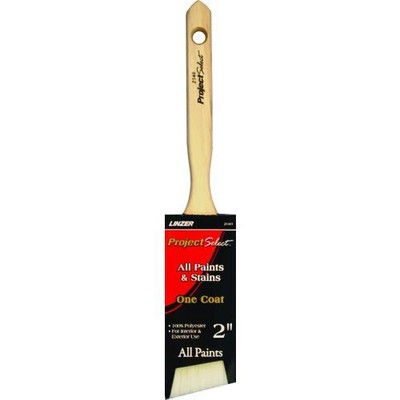 Linzer 2140-2 2'' Natural Polyester One Coat Paint & Stain Angled Sash Brush