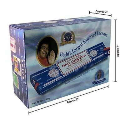 Satya Sai Baba Nag Champa Agarbatti Pack of 12 Incense Sticks Boxes 40gms Each S