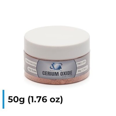GLASS POLISH  Cerium Oxide High Grade Glass Polishing Powder 3.5 microns 1.76 Oz