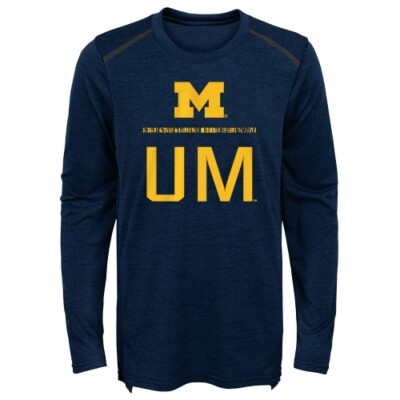 Outerstuff NCAA Youth Boys (8-20) Michigan Wolverines Static Performance Top