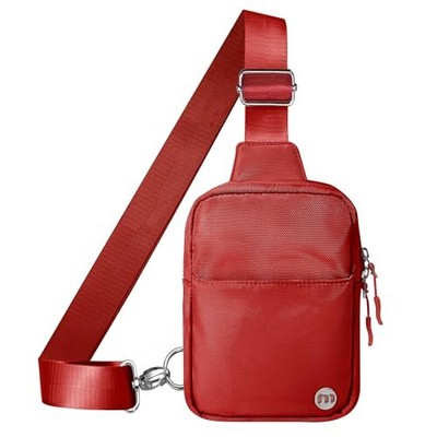  Small Crossbody Bags for Women Two-Way Zippers Sling Bag for women Red