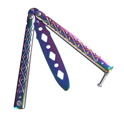 Butterfly Trainer Unsharp-Blade Practice Training Tool Stainless Steel