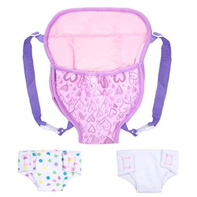 ZOEON Marsupio per Bambole e Pannolini per Bambole, Accessori per 18"