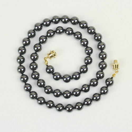 Runde Modeschmuck-Halsketten & -Anhänger mit Hämatit-Hauptstein