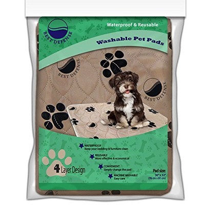 Washable Pee Pads for Dogs, 2- Pack Large Reusable Dog, Puppy Wee Wee, Whelping