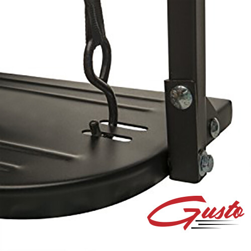 Gusto™ EZGO TXT Golf Cart Aluminum Rear Flip Seat - Black